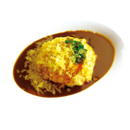 menu-Cheese Omelette Curry Rice
