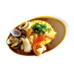 menu-Seafood Omelette Curry Rice