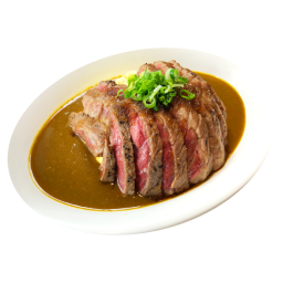 menu-Double Signature Beef Steak Omelette Curry Rice