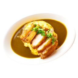 menu-Fish Cutlet Omelette Curry Rice