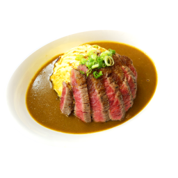 menu-Signature Beef Steak Omelette Curry Rice